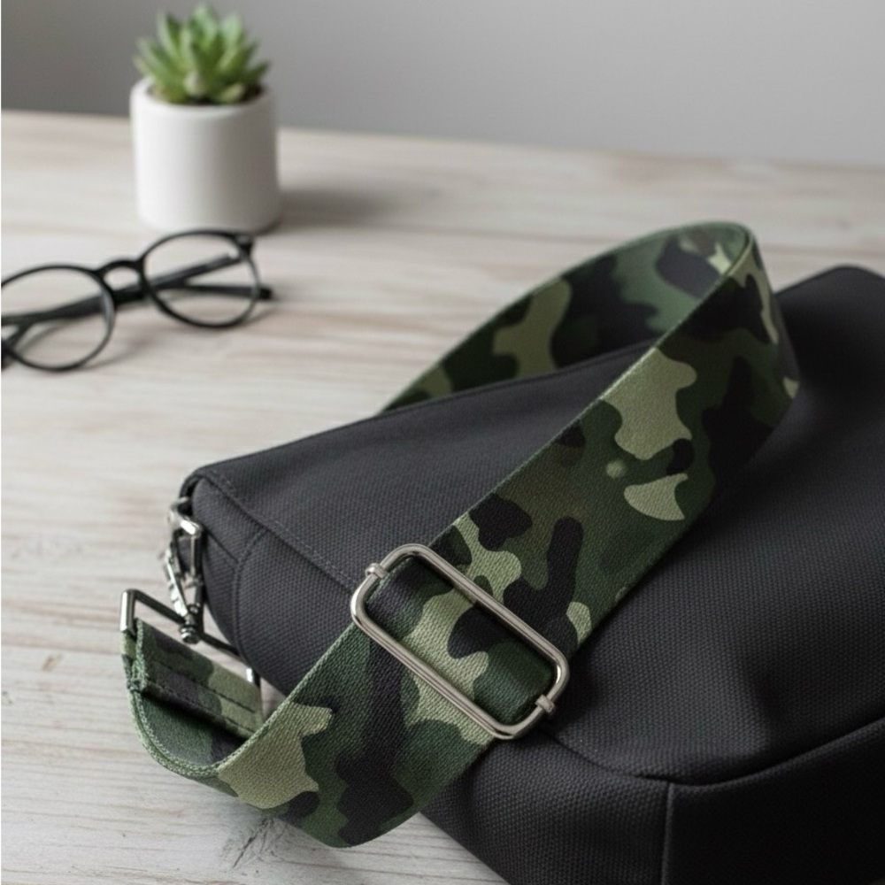 Women’s Camouflage Guitar Purse Strap